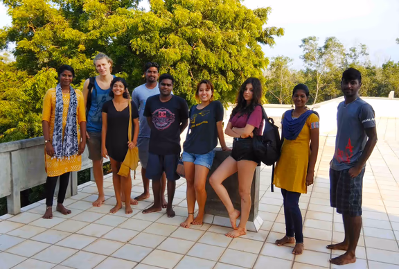 From left: Arpana, Jonas, Ahilya, Kalal, Ganesh, Ganga, Mahana, Aswini and Jeeva