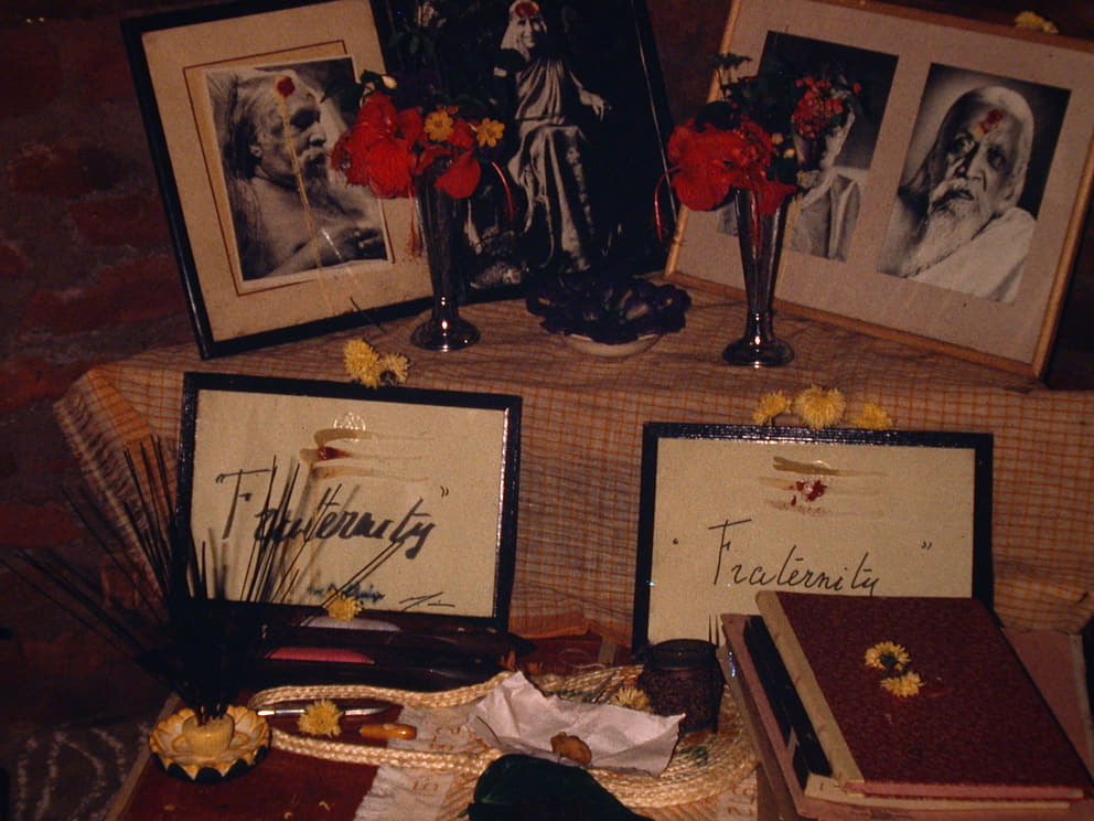 Saraswati puja at Fraternity on 14 October 1972