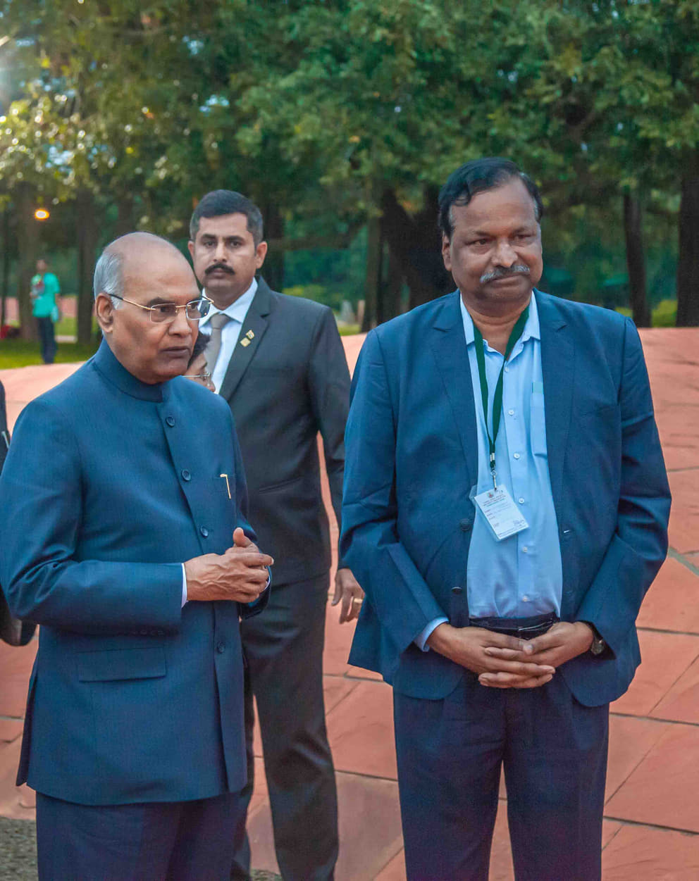 President Shri Ram Nath Kovind with Governing Board member Prof Mohanty