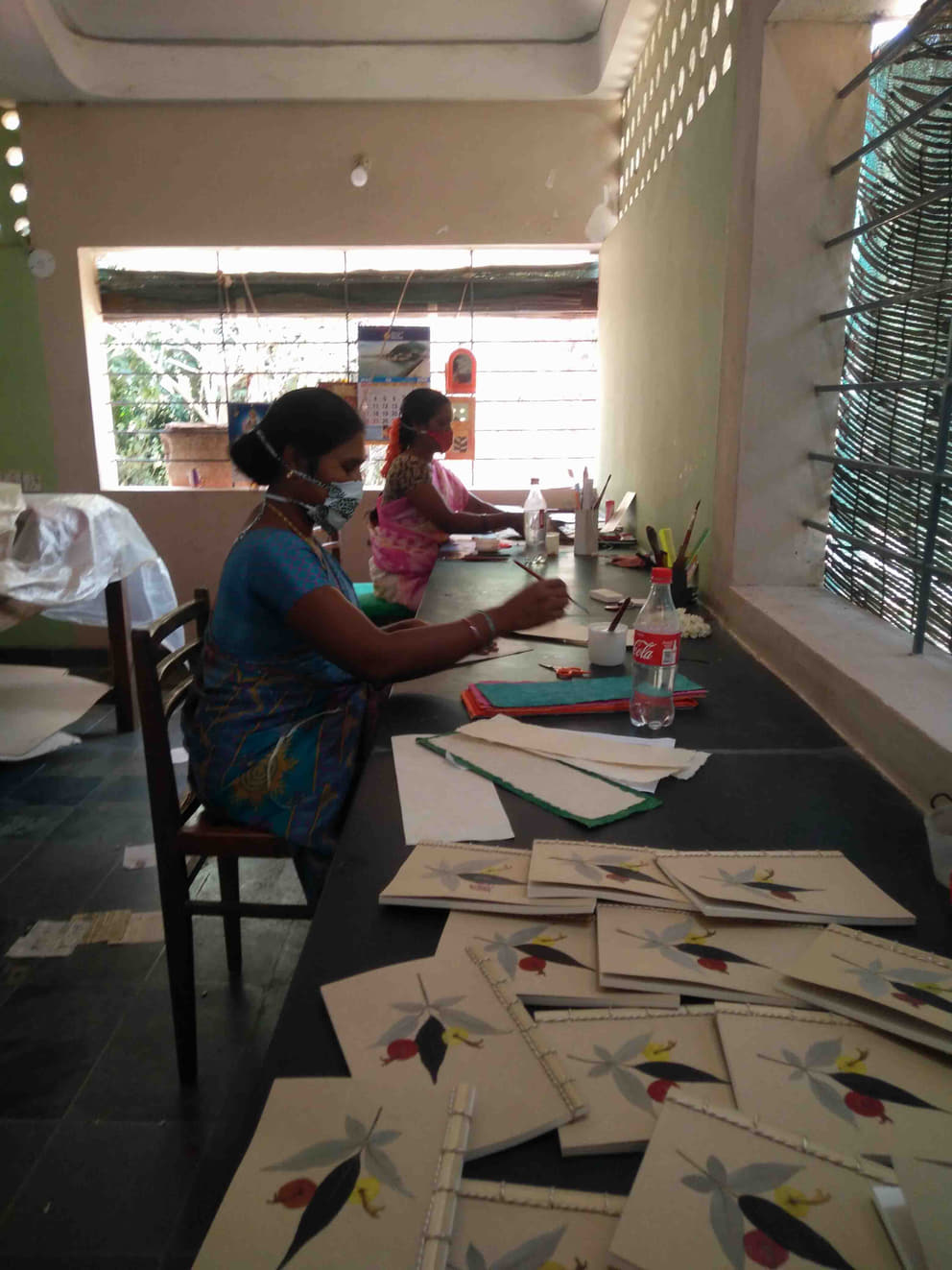 Ladies at work at Shradhanjali