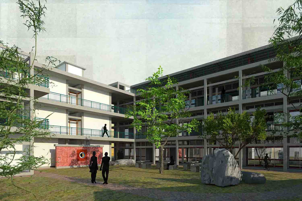 courtyard view