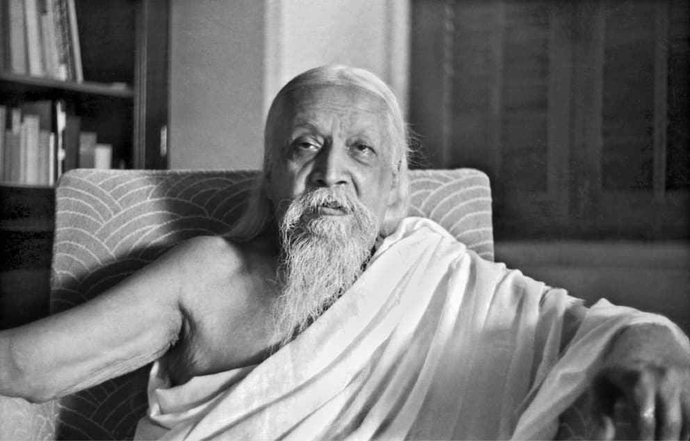 Photograph of Sri Aurobindo by Henri Cartier-Bresson
