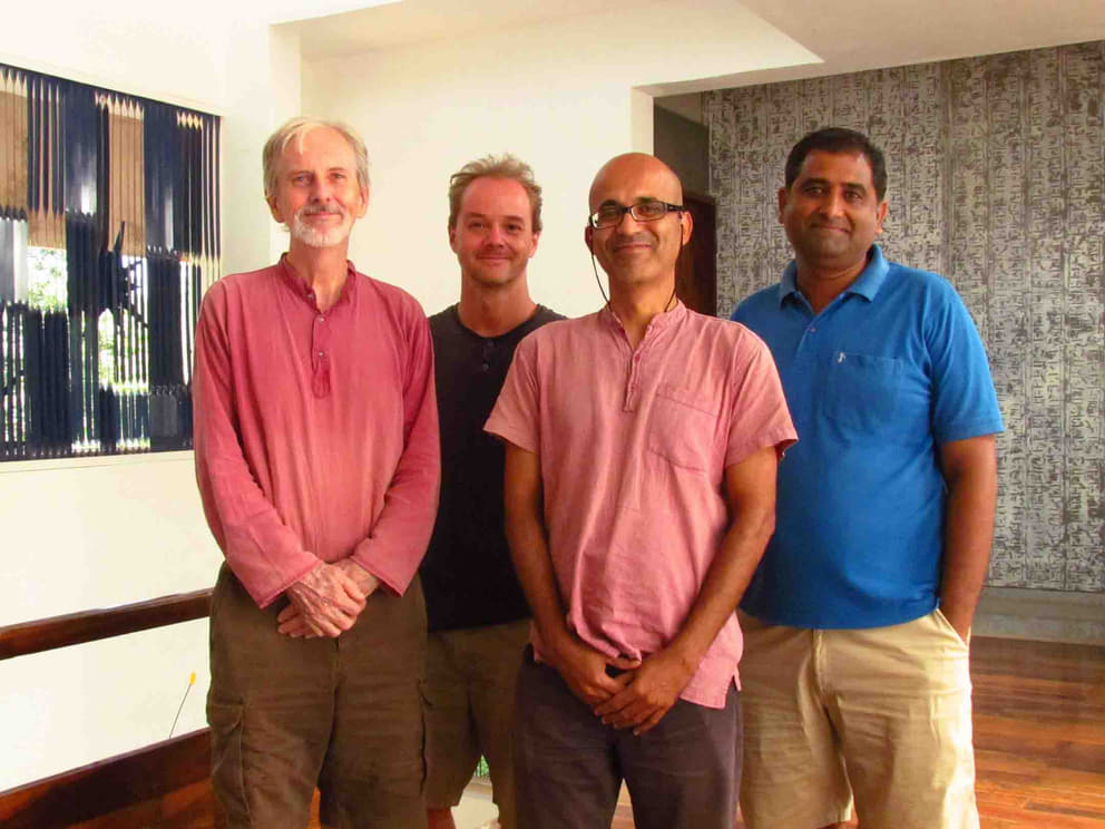 1 From left: Alan, Mike, Min and Lalit