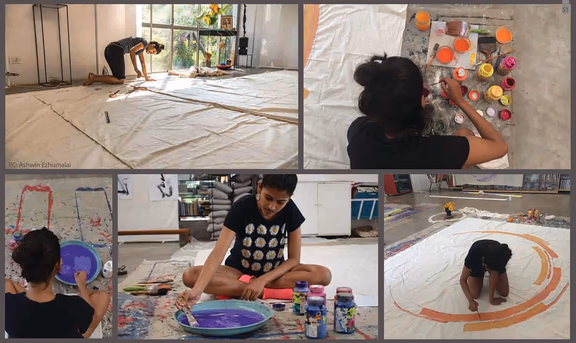 Exploring installations – Sagarika at Last School