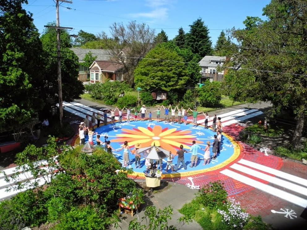 Celebrating the renovation of a crossing