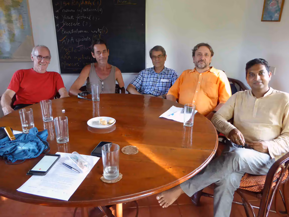 From left: Lucas, Tomas, UIIi, sauro and Vivek (not in picture, Bindu)