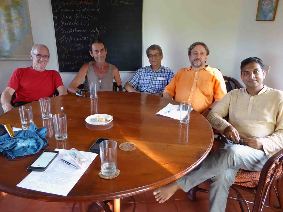 From left: Lucas, Tomas, UIIi, sauro and Vivek (not in picture, Bindu)