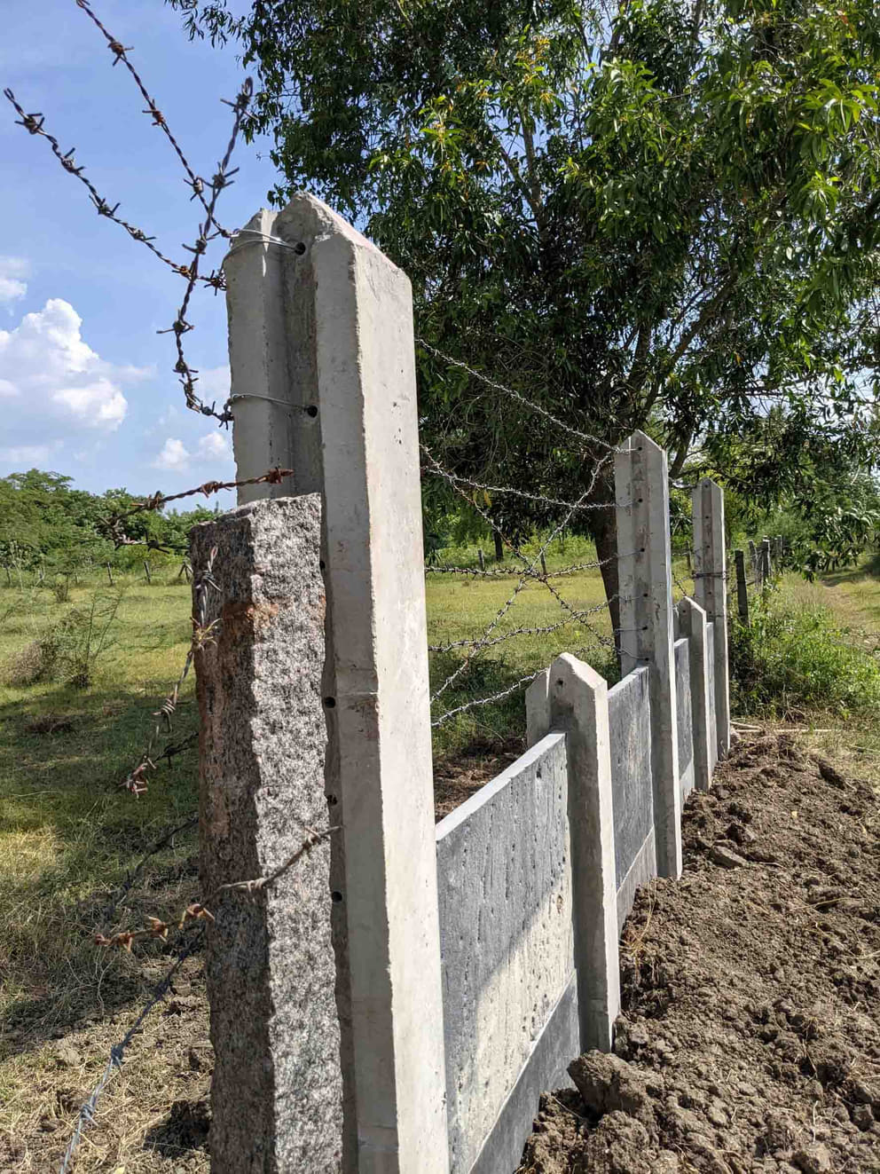 metre, the complete fencing of the farm would entail a costs of 175  lakhs (US $ 230,000)