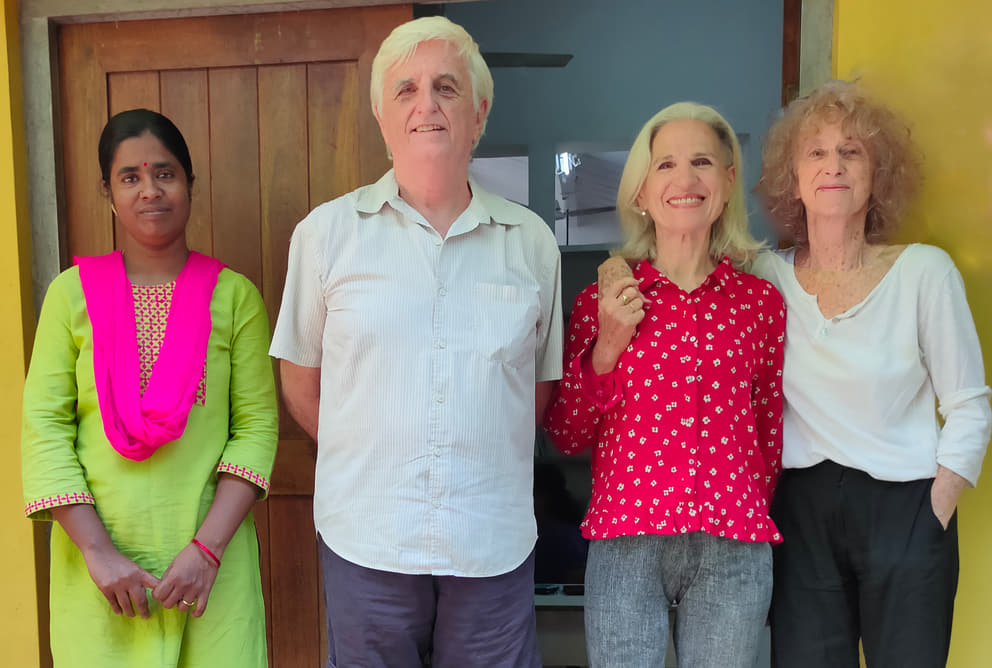 1 From left: Jayalakshmi, Claude, Luisa and Christine