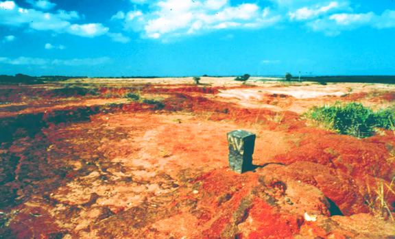 Auroville, 1968: the desert landscape