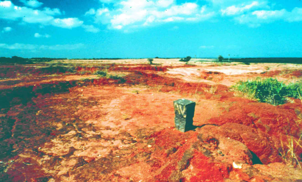 Auroville, 1968: the desert landscape