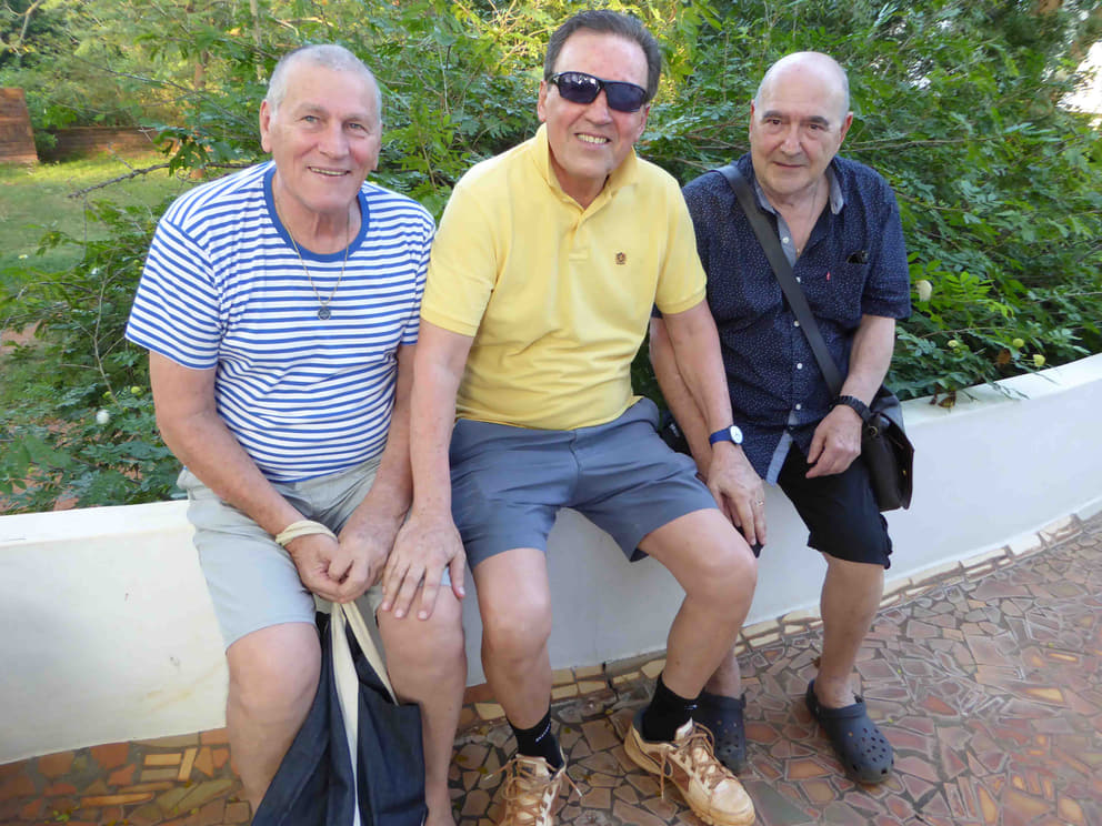 From left: Janaka, François and Gérard