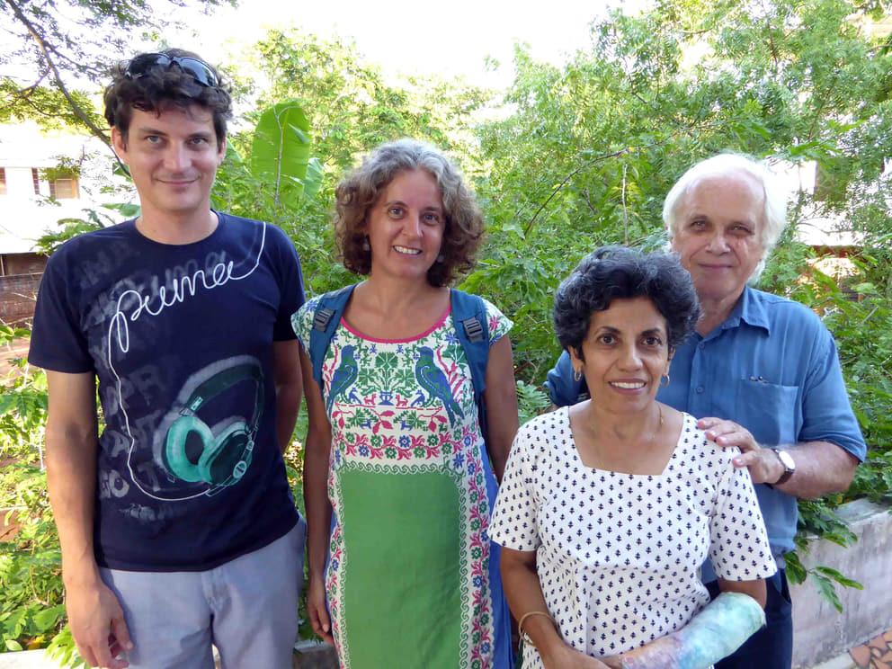 From left: Kumbha, Kathy, Abha and Alain