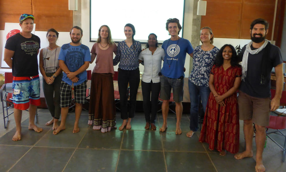 From left: Luca, Aurrima, Kim, Sandra, Bhakti, Manjula, Michael, Krishna, Aparajita, Juan Andres