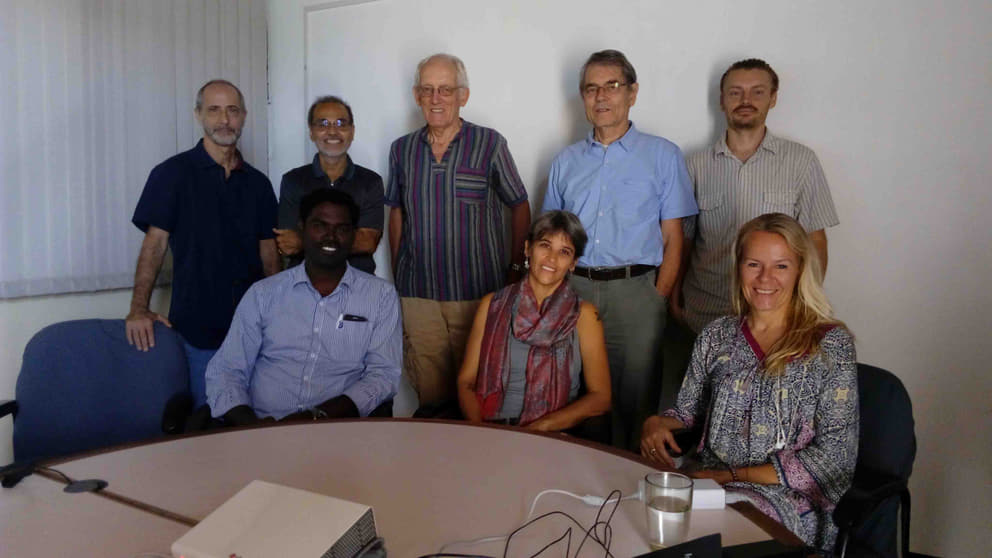 The new FAMC members- from left, standing: Lyle, Chandresh, Yuval, UIIi, Angelo (secretary); seated, from left: Prabhu, Amy, Stephanie; absent: Bindu and Auralice