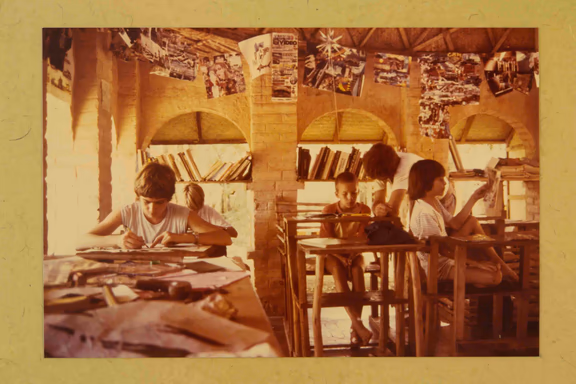 Johnny's school in Fertile