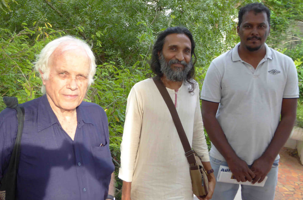 From left: Alain, Manoj and Sathish