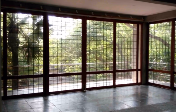 Window frames at the new Centre of Indian Culture