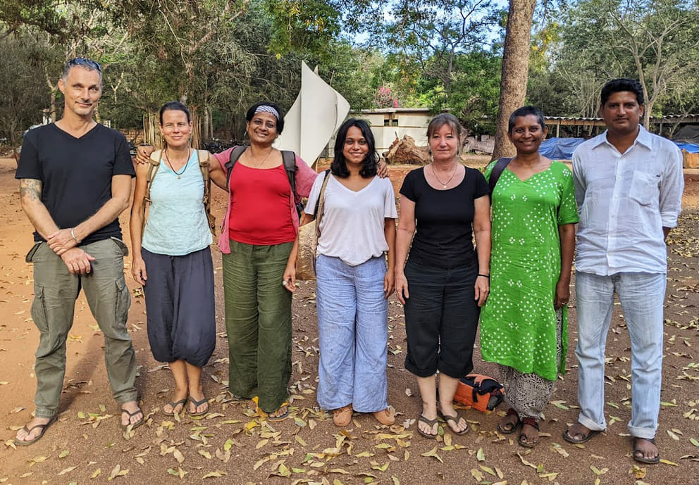 From left: Fabian, Tanja, Shailaja, Neha, Dorle, Mona, Ganesh