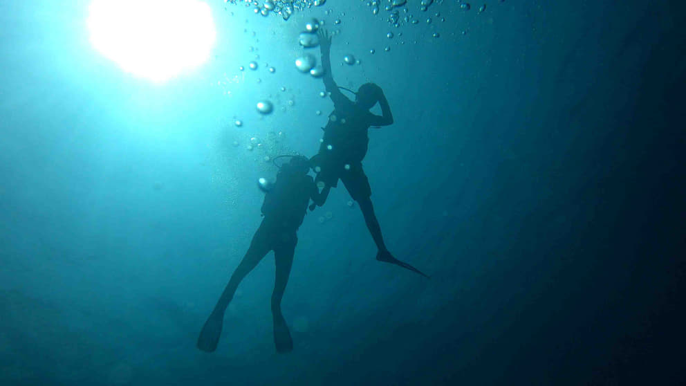 Freedom: assisting someone with disability to scuba dive
