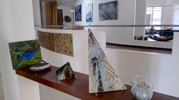 Ceramic artists also donated their works to the art auction