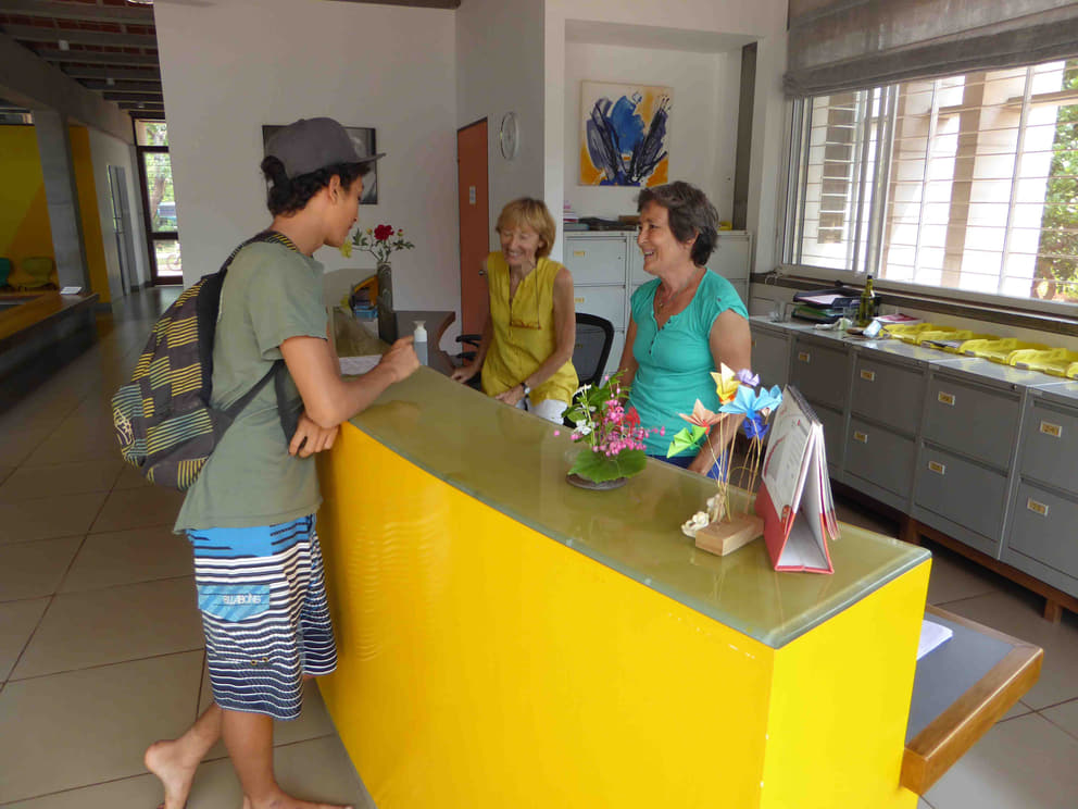 Inside the Sante Multi-Purpose Health Clinic, which provides much more than material support