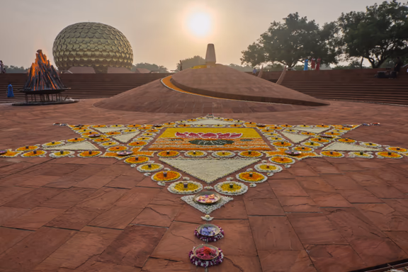 Flower decoration at Amphitheatre