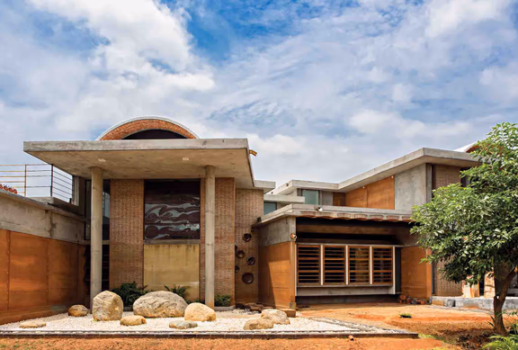 Dustudio in Swayam community with its Japanese stone garden