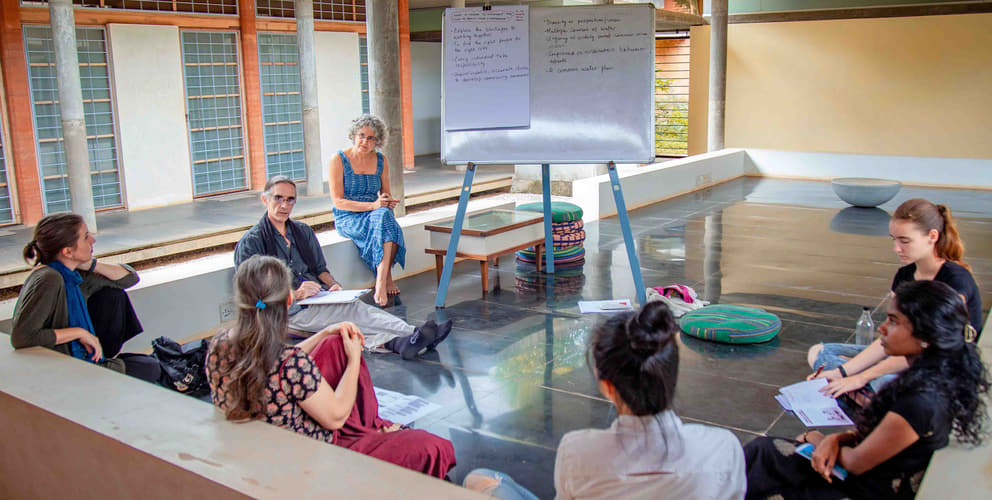 Small group discussion during the Citizen's Assembly