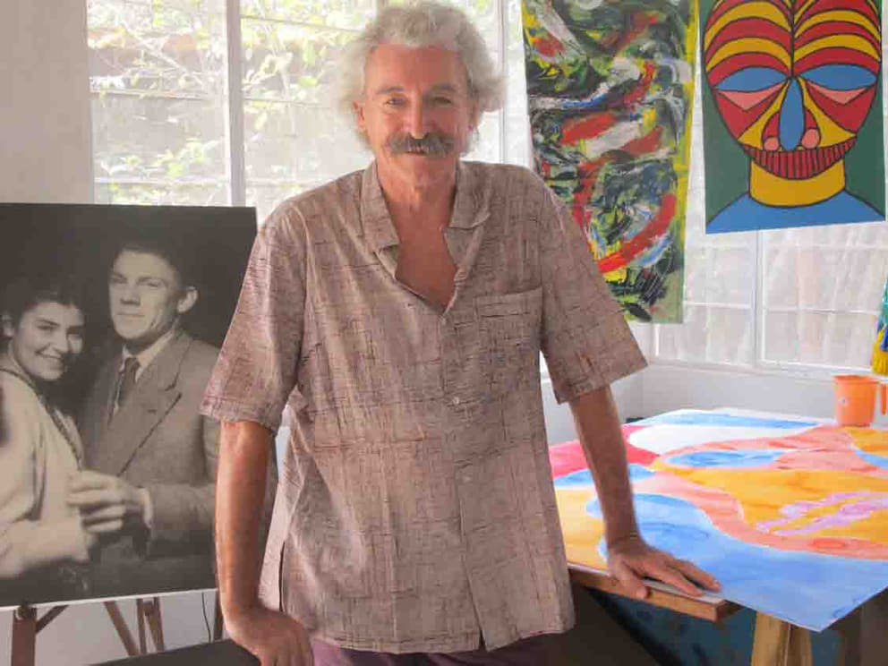 Marco in his studio