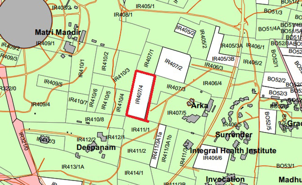 The recent land purchase nearby the Matrimandir