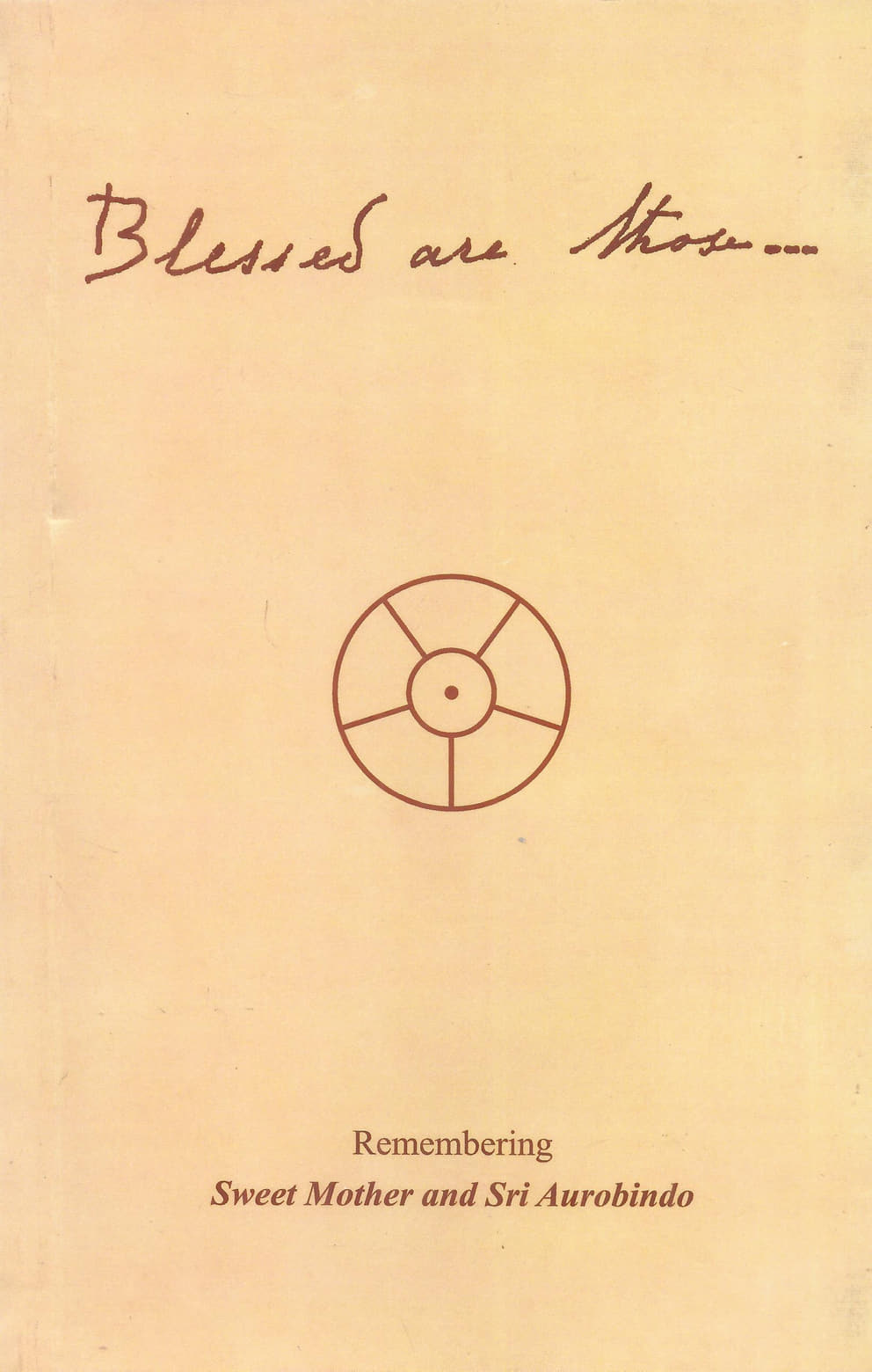 Cover - “Blessed are those..