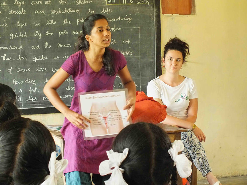 Teaching about menstruation