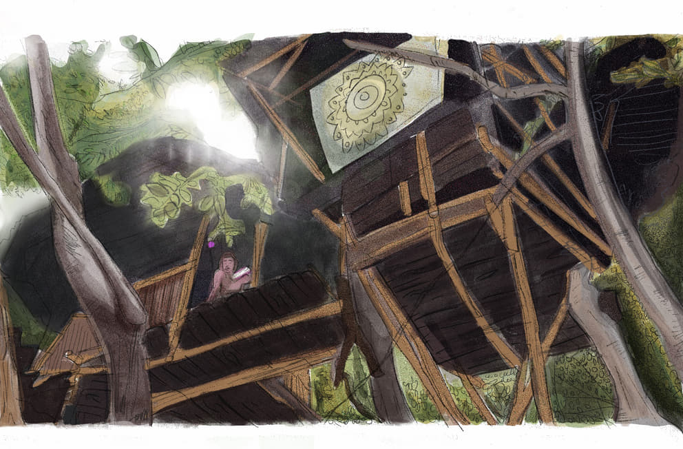 Youth Center Treehouse, artwork by Lucrezia Fassi
