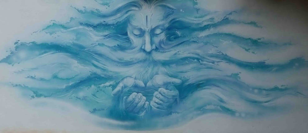 Varuna, the Vedic god of oceans and rivers