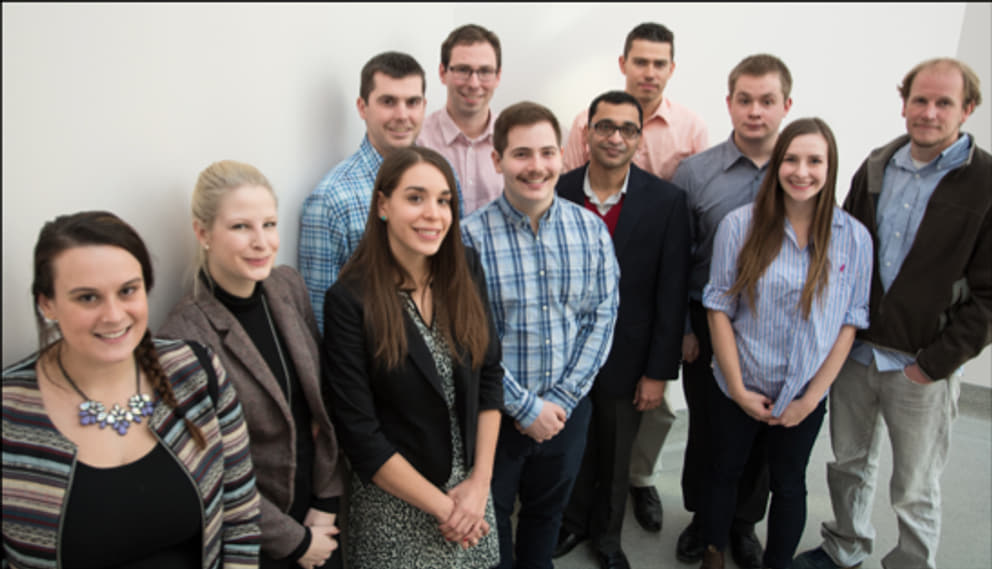 The Canadian students from Kingston University with professor Ajay Agarwal
