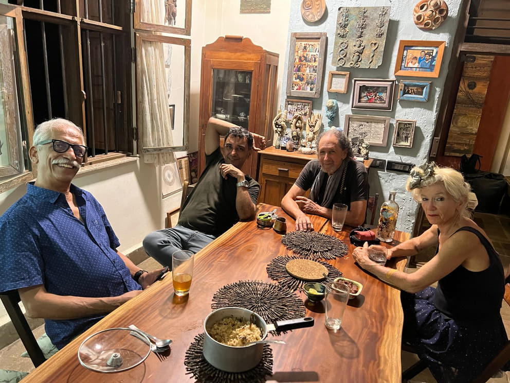 From left: Angad, Adil, Roy and Gillian